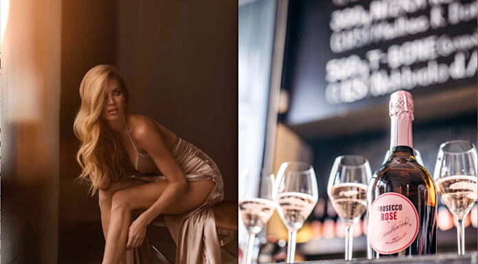 Prosecco pro modelku: exkluzivita, elegance, půvab. Andrea Verešová představila své růžové bublinky premiera Prosecco Rose by Andrea Verešová